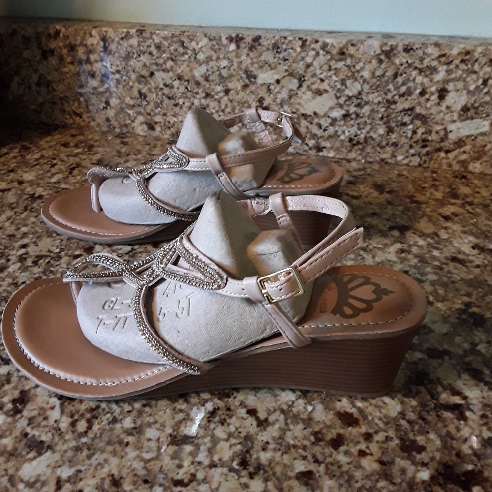 Fergalicious Rhinestone Sandals - Picture 2 of 5